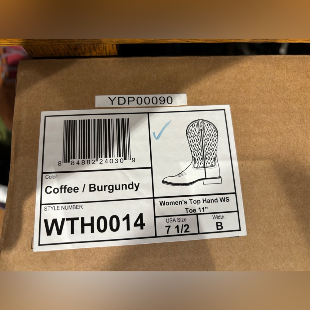 Twisted X Coffee Burgundy Heeled Boots
